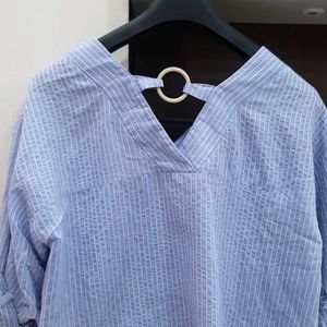 blue designer top for womens