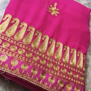 Pink Saree