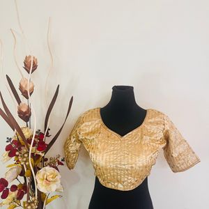 Brand New Designer Golden Blouse