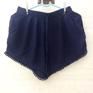 Beautiful Navy Blue Shorts For Women's