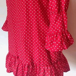 Pinteresty Red Polka Dot Dress