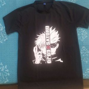 Gojo Satoru JJK Anime Black Printed T-Shirt 👕👕