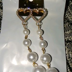 Lilydaze Pearl Stud Chain Earring