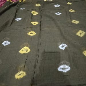 Olive Cotton Dupatta 2