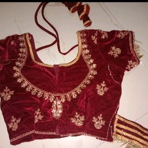 Bridal Lehenga 2 Layer Velvet Heavy