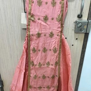 Pink Straight Gown