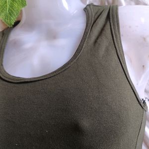 Olive Green Sports Tshirt