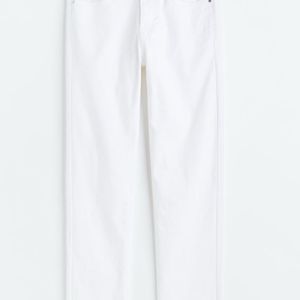 High Waist White Trouser jeans  (women)