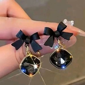 Cute Korean Bow Earrings