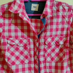 Max Pink And White Check Shirt💕✨