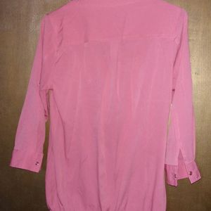 Harpa Peach Shirt Top (bust-34 length-25)