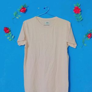 Tshirt In Baby Pink Colour With Stretchable Fabric