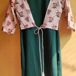 Green College Wear Kurti