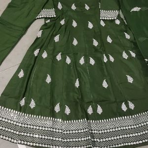 Festive Season Special Frock Pant With Dupatta Set