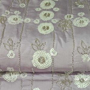 Lavender Chanderi Cotton Dress Material,Suit