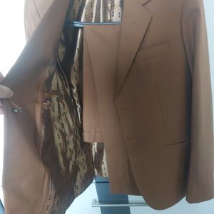 Golden Color Suit For Functions