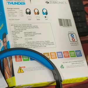 ZEBRONICS Zeb-Thunder Wireless Bluetooth Over The