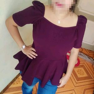 Women's Casual Peplum Top