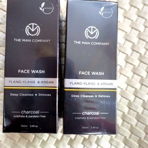 Pack Of 2 The Man Co Charcoal Face Wash 100ml Each