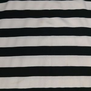 Black And White Striped Top