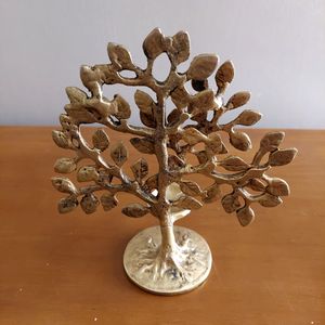 Brass Karpaga Virutcham Tree With Lamp