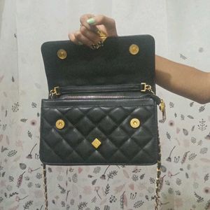 Trendy Black Chanel Style Luxury Slingbag