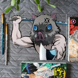 Inosuke!! Demon Slayer Glass Painting