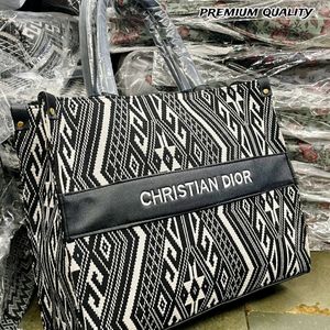 PREMIUM QUALITY JACQUARDS DIOR TOTE BAG