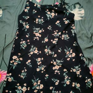 Flower Print One Piece Dress