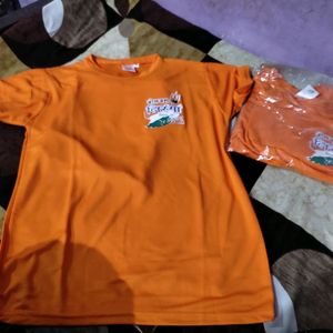 Mens Orange Shirt New Both Size 40 M Siz