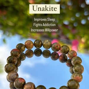 Unakite Bracelet - Reiki Infused