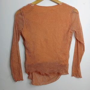 Orange Casual Top (Girl' s)