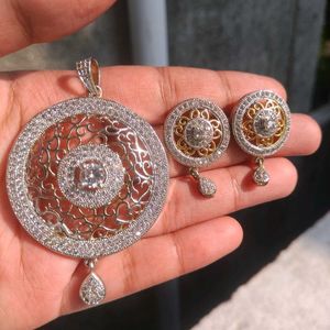 Earrings & Pendent Set