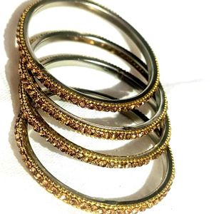 Golden Stone Bangles