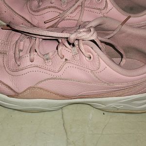 Women Pink Cilia Lux Leather Sneaker