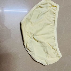 Women Cotton Yellow Panty