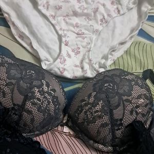 Combo Of  Five Imported Fabric Bra N Panty