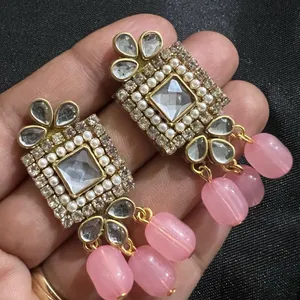 New Pink Stud Earrings