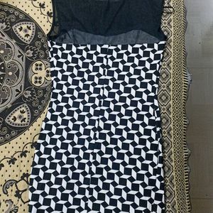 Black & White Bodycon Dress