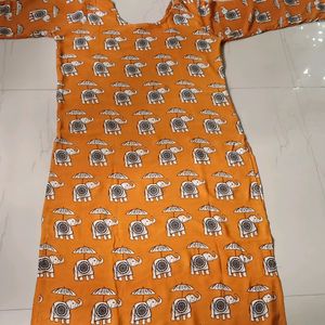 Kalamkari Rayon Kurta