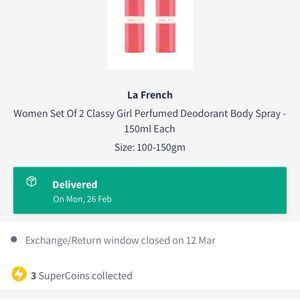 Deodrant New la french From Myntra