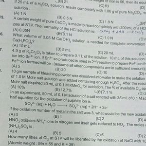 Allen Worksheet (Physical Chemistry)