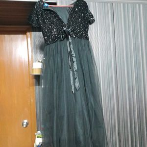 Black Netted Dress 36 Bust No Coins