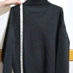 Black High-Neck Sweater