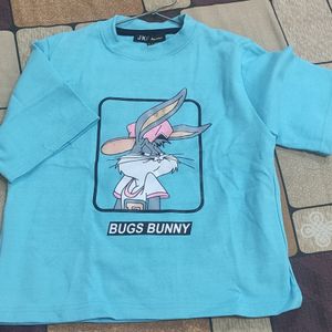 Crop Tshirt ( Bugs Bunny)