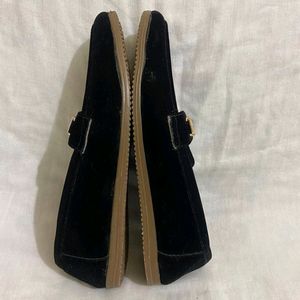 Black Velvet Loafer