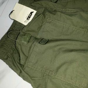 Unworn Luxury Olive Green Cargo Pants