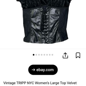 Leather Corset Top