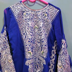 Pakistani Fully Zari Work Kurta Set