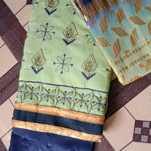 Cotton Dress With Braso Dupatta